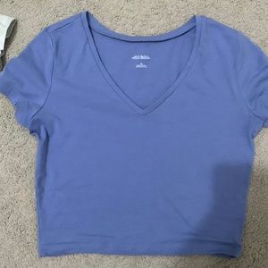 blue ish purple shirt cropped from target